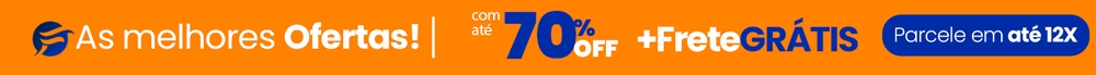 As melhores ofertas com até 70% OFF, frete grátis e parcelamento em até 12x
