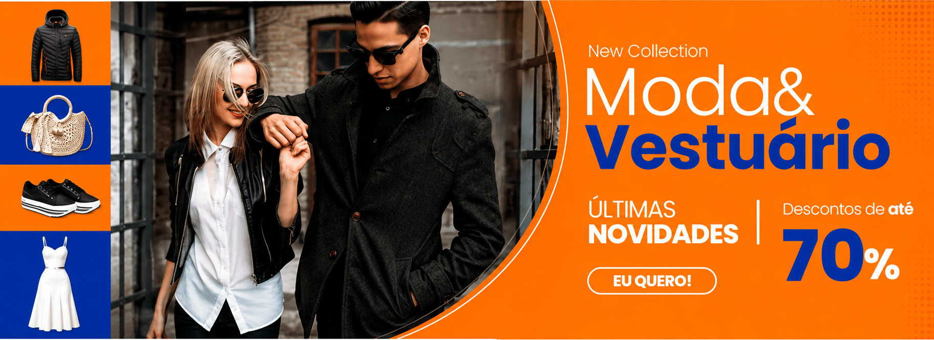 Moda & Vestuário — New Collection, últimas novidades com descontos de até 70%