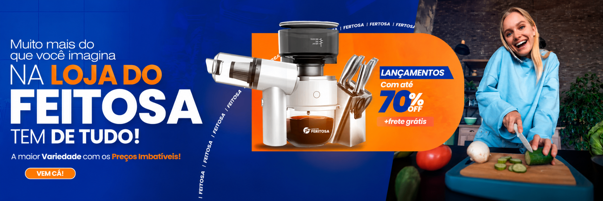 Na Loja do Feitosa tem de tudo — a maior variedade com os preços imbatíveis. Lançamentos com até 70% OFF e frete grátis.